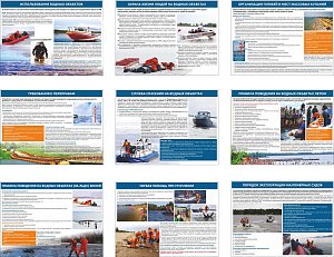 Комплект плакатов Безопасность людей на водных объектах