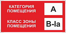 Знак категории помещения по взрывопожарной и пожарной опасности А_В-Iа