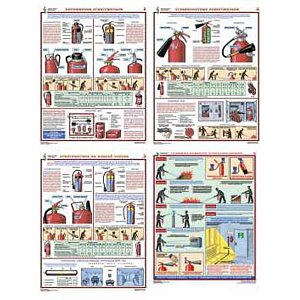 Информационный плакат Первичные средства пожаротушения (2)