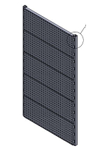 Перфорированный стенд панель для хранения СИЗ