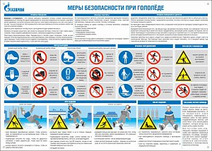 "Меры безопасности при гололеде" Информационный плакат